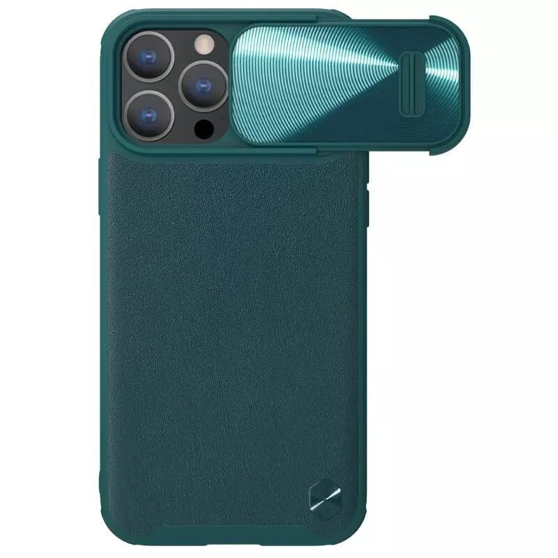 Nillkin CamShield S Leather Magnetic Case for Iphone 14 Pro green