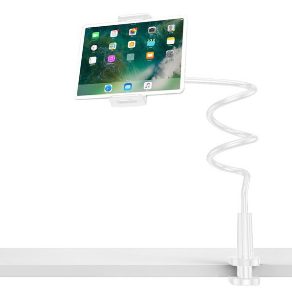 Flexible desktop holder white