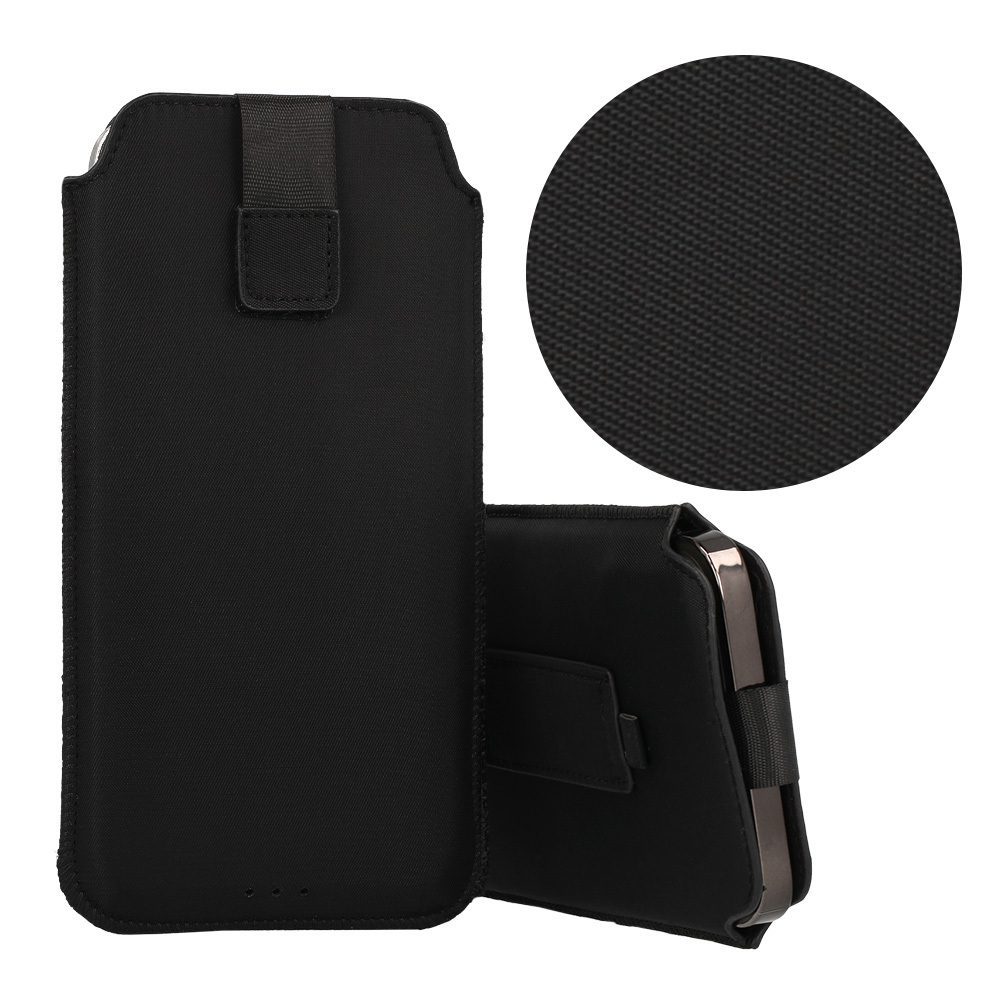 HIT Pouch Case (Size XXL) for Samsung S25 Ultra/S24 Ultra/M35/M23/A16 5G/Xiaomi Redmi 14C design 1 black