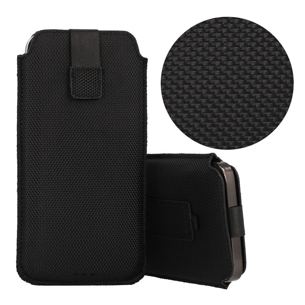 HIT Pouch Case (Size XXL) for Samsung S25 Ultra/S24 Ultra/M35/M23/A16 5G/Xiaomi Redmi 14C design 2 black