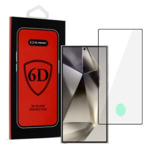 Tel Protect Full Glue 6D Tempered Glass for SAMSUNG GALAXY S24 ULTRA BLACK