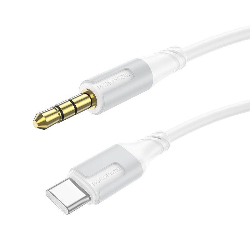Borofone Cable AUX BL19 Creator - jack 3,5mm to Type C - 1 metre white