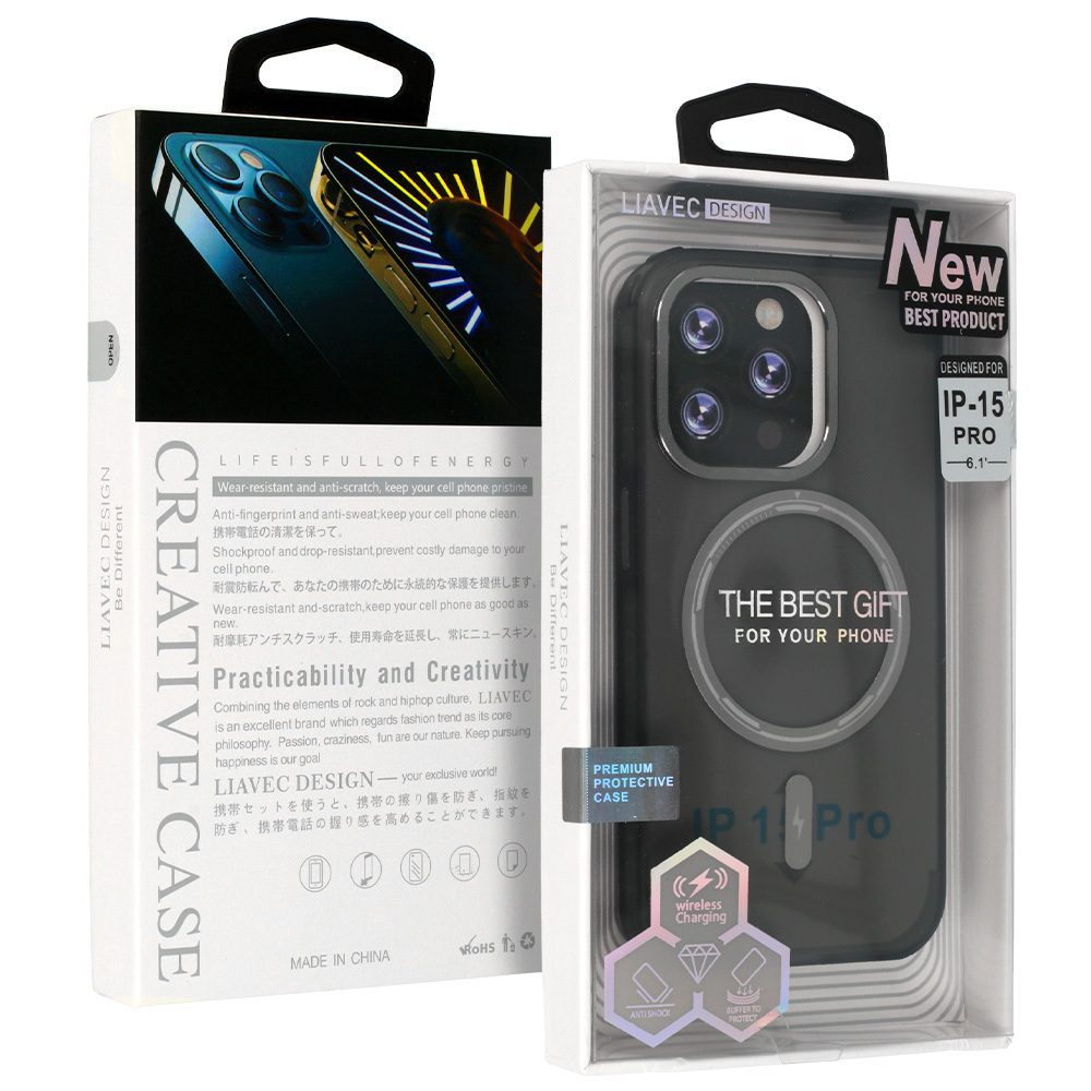 Smooth Feeling Magsafe Case for Iphone 15 Plus black