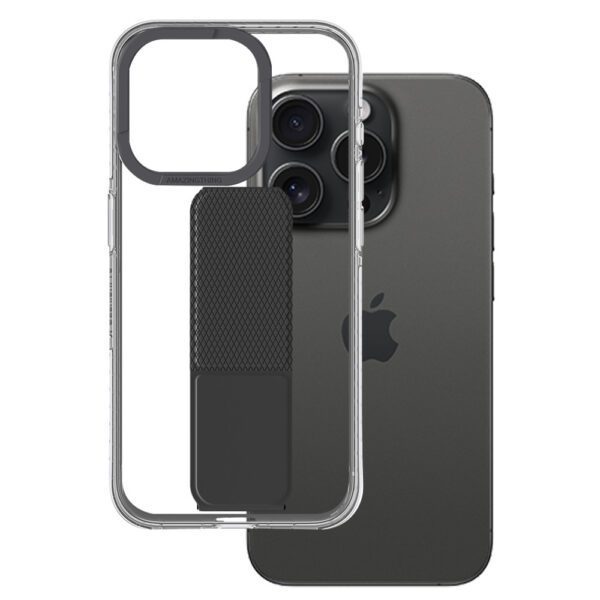 Amazing Thing Titan Pro Holder Case 10FT IP156.7PTHBK for Iphone 15 Pro Max black with stand