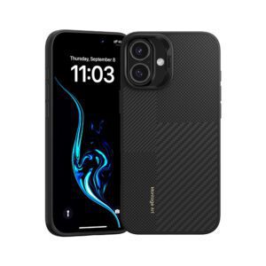 Benks Montage Magnetic Armor Pro Kevlar Case Metal Frame 600D+1500D for Iphone 16 black