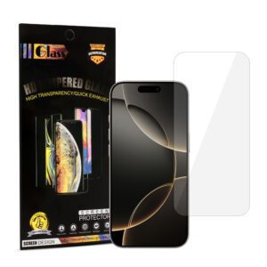 Tempered Glass HARD 2.5D for IPHONE 16 PRO/17/17 PRO (stronger glue 380µ)