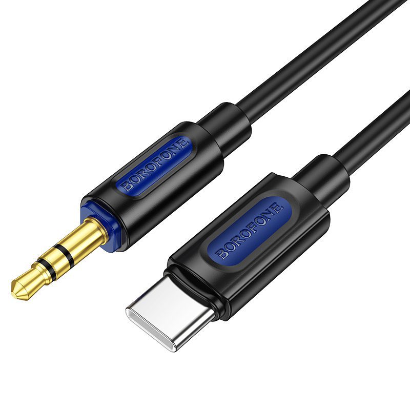 Borofone Cable AUX BL20 - jack 3,5mm to Type C - 1 metr black