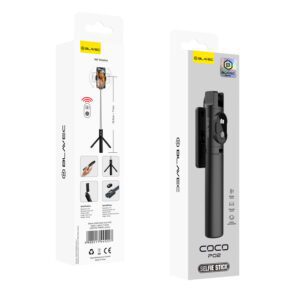 Blavec Selfie Stick Coco P-02 tripod + remote control 0,7 metres (SSCP02-TRB07) black
