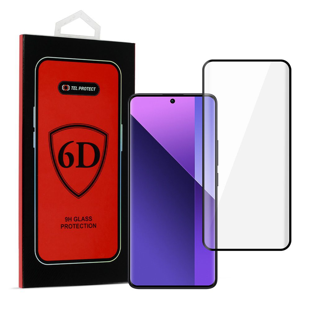 product-98088 Tel Protect Full Glue 6D Tempered Glass for XIAOMI REDMI NOTE 13 PRO PLUS 5G BLACK