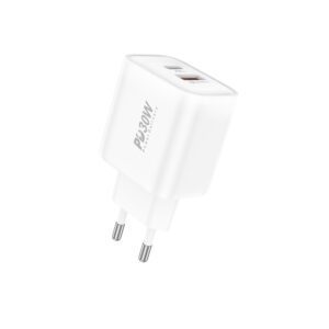 Foneng Wall charger EU52 - USB + Type C - QC 3.0 PD 30W white