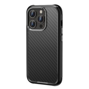 Rock Kevlar Series Aramid Fiber Case for Iphone 15 Pro Max black