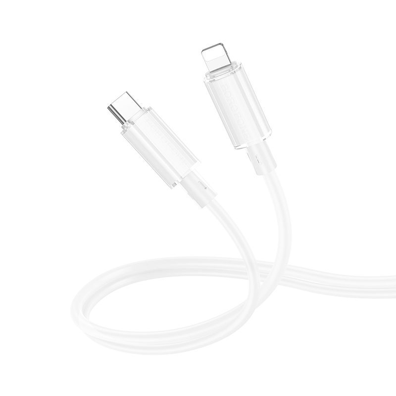product-99838 Borofone Cable BX112 Lemon - Type C to Lightning - PD 27W 1 metre white