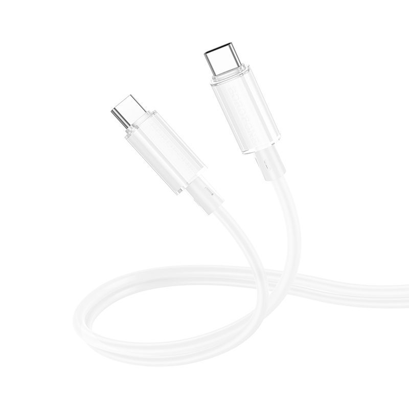 Borofone Cable BX112 Lemon - Type C to Type C - PD 60W 1 metre white