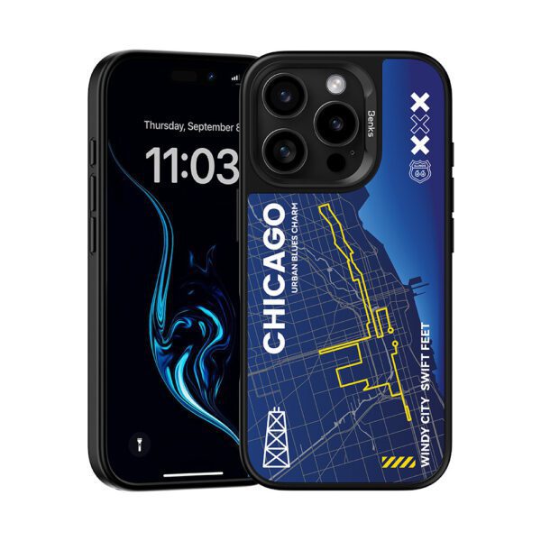 Benks Dynamic City Chicago Case for Iphone 16 Pro Max