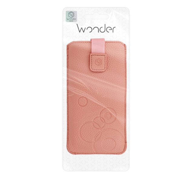 toptel_photo (3) WONDER Deko Pouch Case (Size L) for Iphone 13 Mini/12 Mini/SE 2020/2022/7/8 peach