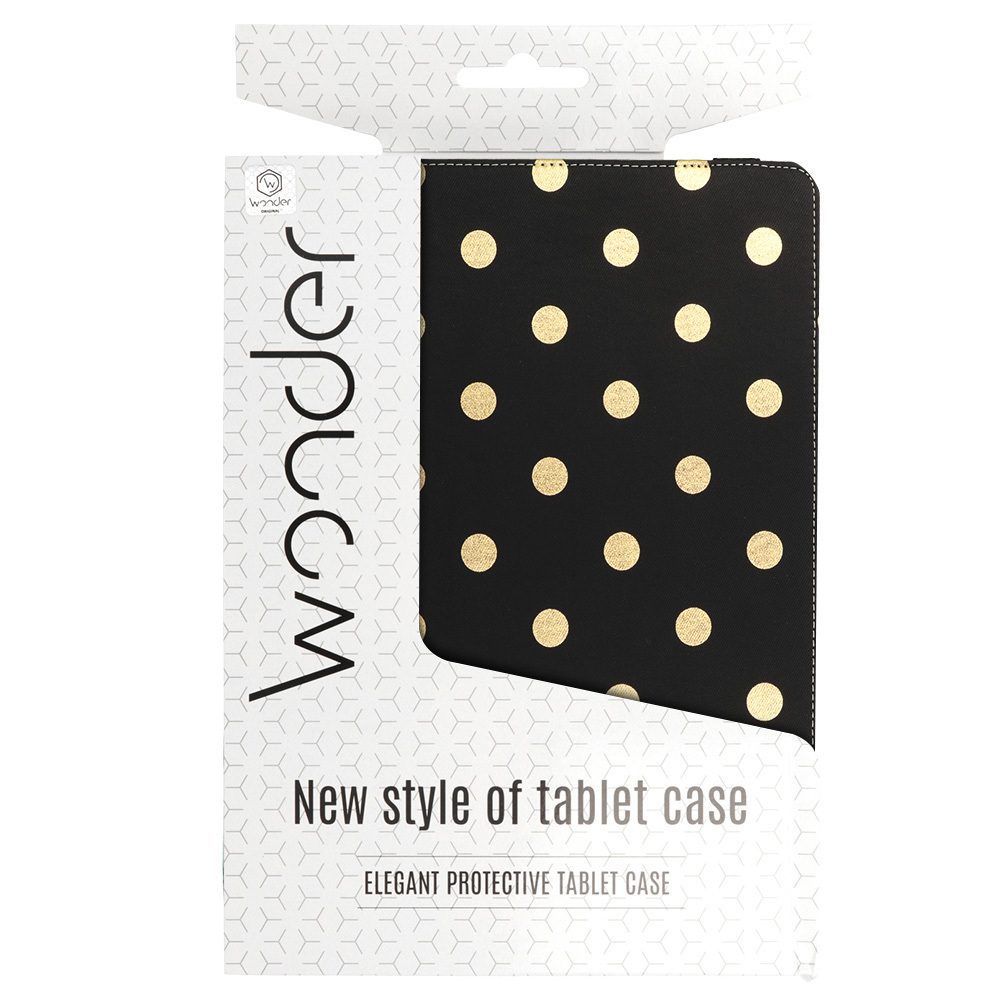 toptel_photo (8) Wonder Canvas Tablet Case 13 inches gold polka-dot
