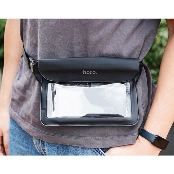 b663cfb36de0a358f58dcc00dbe0b3ac EOL Waterproof case for mobile phone Hoco IPX8 HX51 black