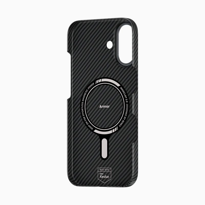 Benks Magnetic Armor Air Kevlar Case Metal Frame 600D (0067) for Iphone 17 black