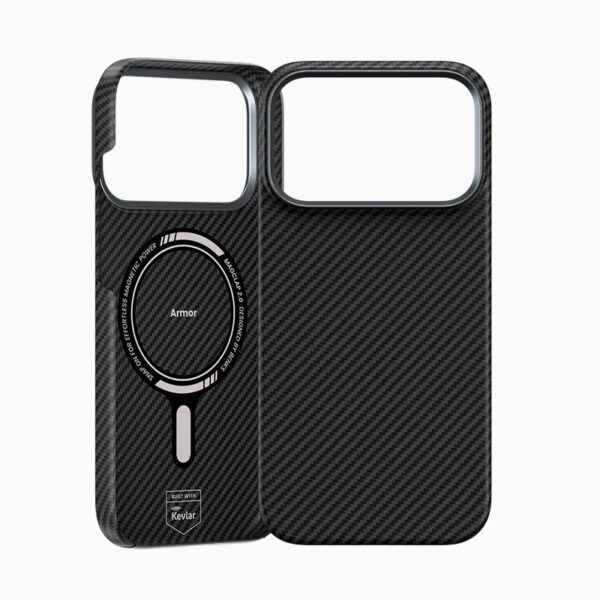 Benks Magnetic Armor Air Kevlar Case Metal Frame 600D (0069) for Iphone 17 Pro black