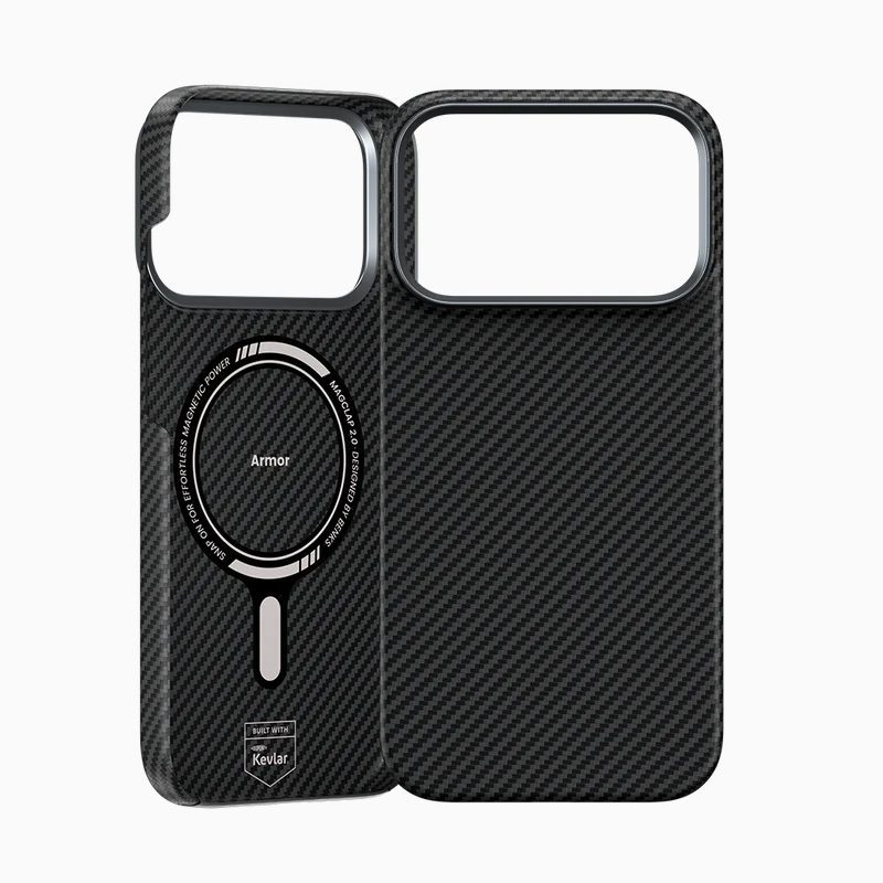 Benks Magnetic Armor Air Kevlar Case Metal Frame 600D (0069) for Iphone 17 Pro black