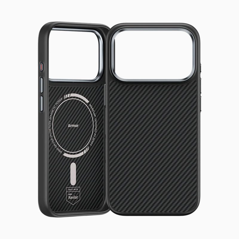 foto_add-327072 Benks Magnetic Armor Pro Kevlar Case Metal Frame 600D (A070) for Iphone 17 Pro Max black (Camera Control Button)
