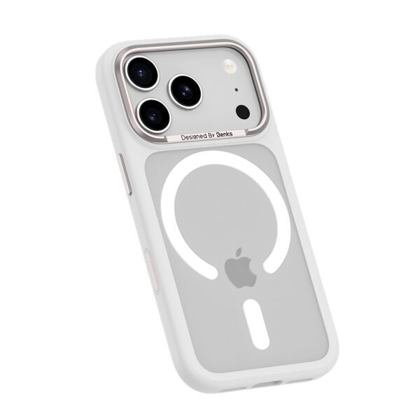 foto_add-327257 Benks Magnetic Mist Case Metal Frame (0070) for Iphone 17 Pro Max white (Camera Control Button)