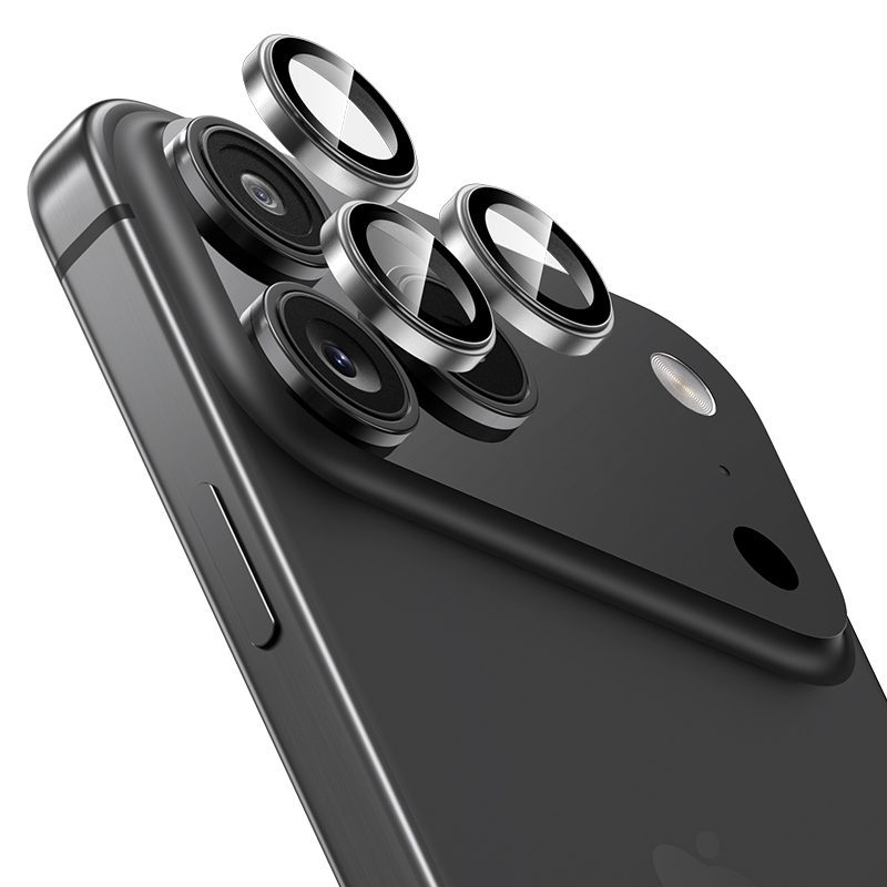 foto_add-327758 Benks Tempered glass Glass Warrior Metal Lens Protector on camera for Iphone 17 Pro/17 Pro Max (lens 3 pieces) black