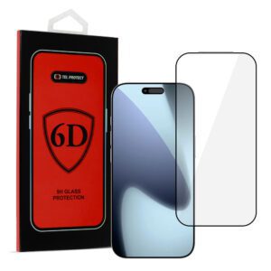 Tel Protect Full Glue 6D Tempered Glass for IPHONE 17 PRO MAX BLACK