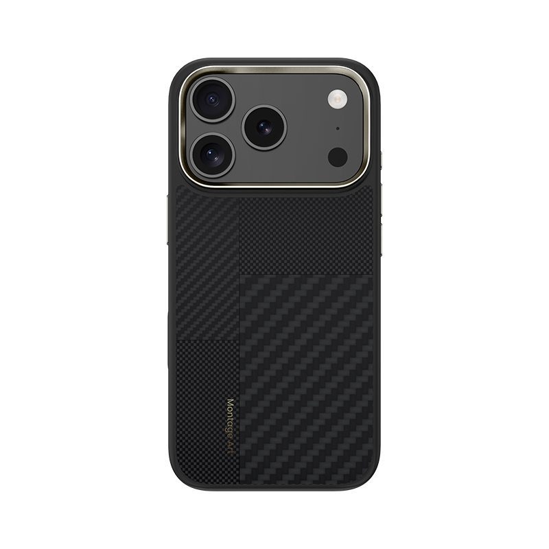 Benks Montage Magnetic Armor Pro Kevlar Case Metal Frame 600D+1500D (MA70) for Iphone 17 Pro Max black (Camera Control Button)