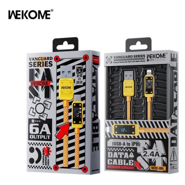 Καλώδιο Φόρτισης WK WDC-06 USB σε Lightning 1m Χρυσό