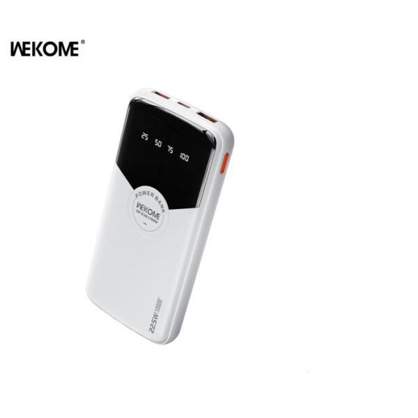 0097806 Power Bank 10000mAh PD 22,5W WK WP-43 3 Θέσεων Λευκό