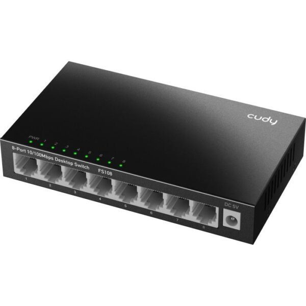 0098255 Switch 8 Θέσεων Cudy FS108 10/100 Mbps Μεταλλικό