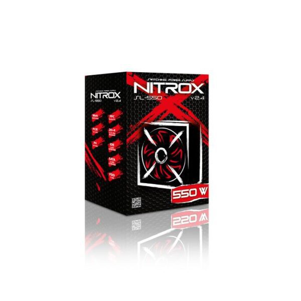 0098795 Τροφοδοτικό Υπολογιστή ATX Nitrox SL-550W v 2.4