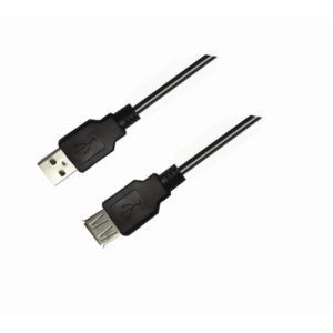 0099541 Καλώδιο USB 2.0 M/F Aculine USB-003 5m Μαύρο
