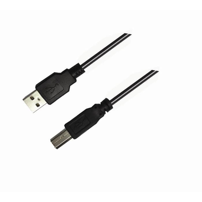0099545 Καλώδιο USB 2.0 σε USB-B M/M Aculine USB-005 3m Μαύρο