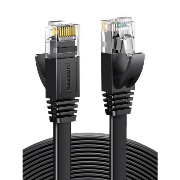0100543 Καλώδιο Δικτύου UTP CAT6 UGREEN NW102 50180 15m Flat Μαύρο