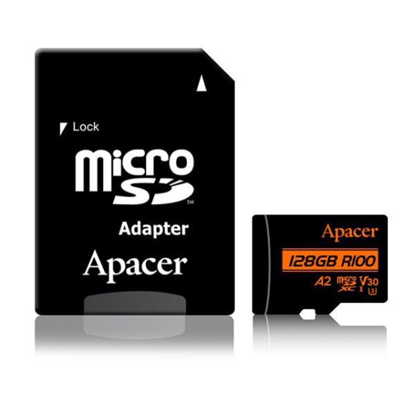 0101160 Κάρτα Μνήμης Micro SDXC Apacer A2 128GB UHS-I U3 V30