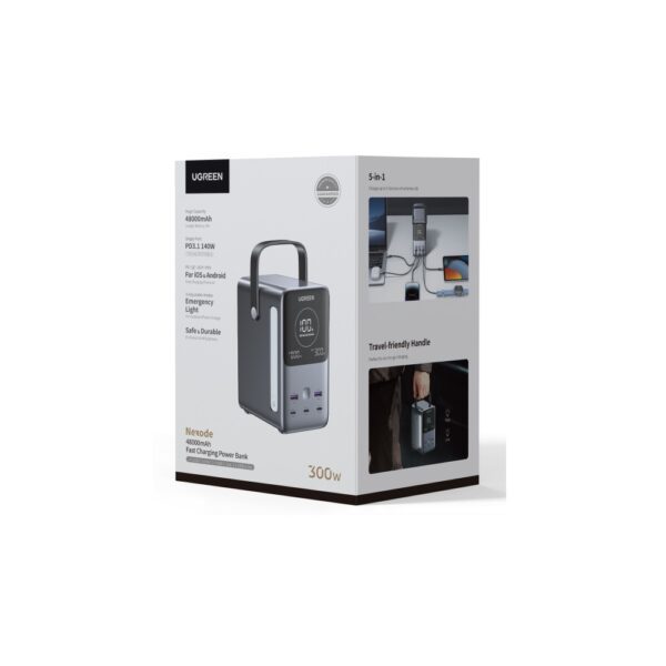 Power Bank 48000mAh PD 300W UGREEN PB770 25286, 5 Θέσεων Γκρι