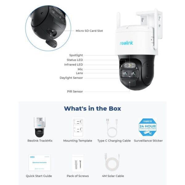 Κάμερα IP Wi-Fi Reolink B430 2K TrackMix WiFi