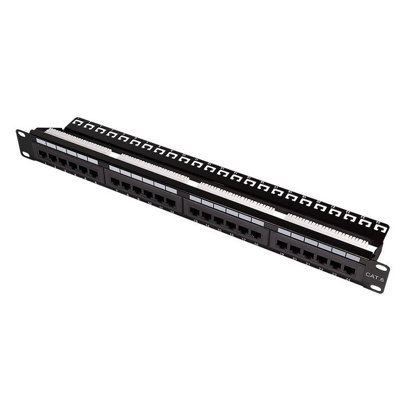 0283735 Patch Panel CAT6 24 Θέσεων 1U Logilink NP0004A LSA strips