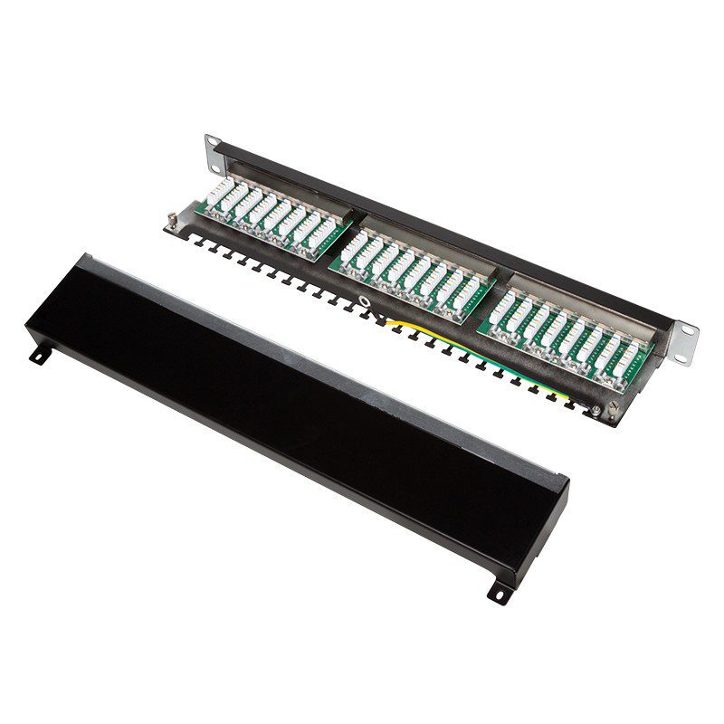 0283738 Patch Panel CAT6 24 Θέσεων 1U Logilink NP0055 STP