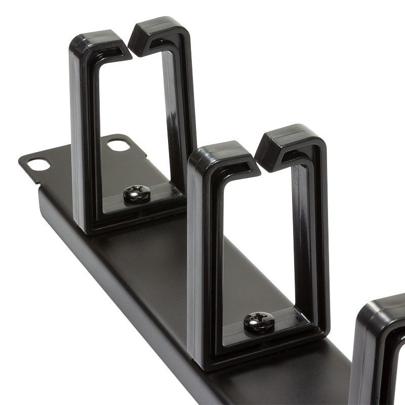 0283751 Οδηγός Καλωδίων 1U Logilink OR104B με Κρίκους