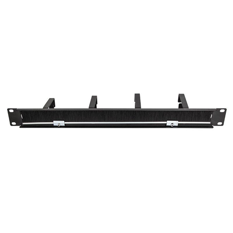 0283757 Οδηγός Καλωδίων και Βούρτσα Προστασίας 1U Logilink OR106B με Κρίκους