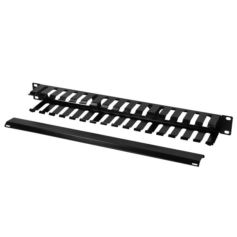 Οδηγός Καλωδίων 1U Logilink ORCC01B με Αφαιρούμενο Μπροστινό Πάνελ