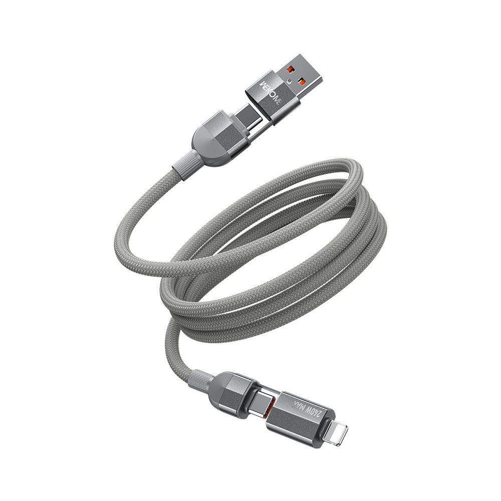 Καλώδιο Φόρτισης WK WDC-48 4 σε 1 PD 240W 1m Γκρι