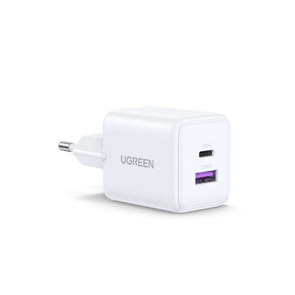 Φορτιστής Σπιτιού GaN PD 30W UGREEN X516 65015 2 Θέσεων Λευκό