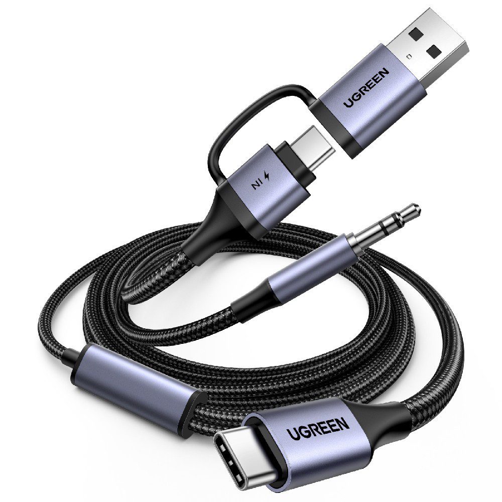 Αντάπτορας ήχου USB-C σε 3.5mm και 1xUSB-C/USB M/M UGREEN CM772 45009