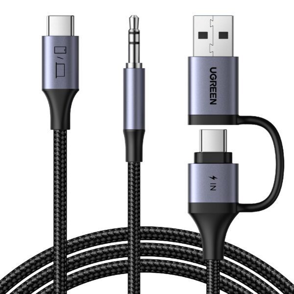 Αντάπτορας ήχου USB-C σε 3.5mm και 1xUSB-C/USB M/M UGREEN CM772 45009