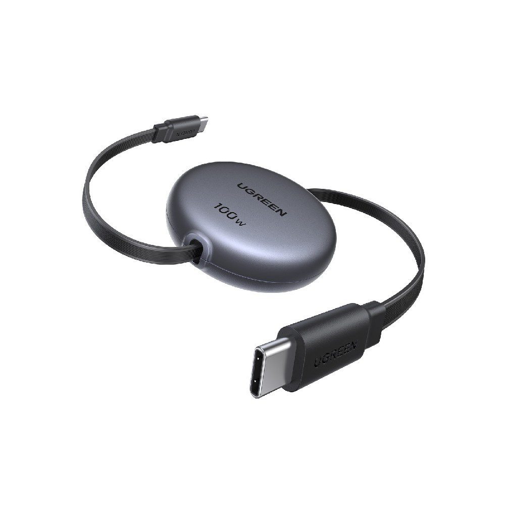 Καλώδιο Φόρτισης UGREEN L531 65905 USB-C σε USB-C PD 100W, Επαναφερόμενο 1m