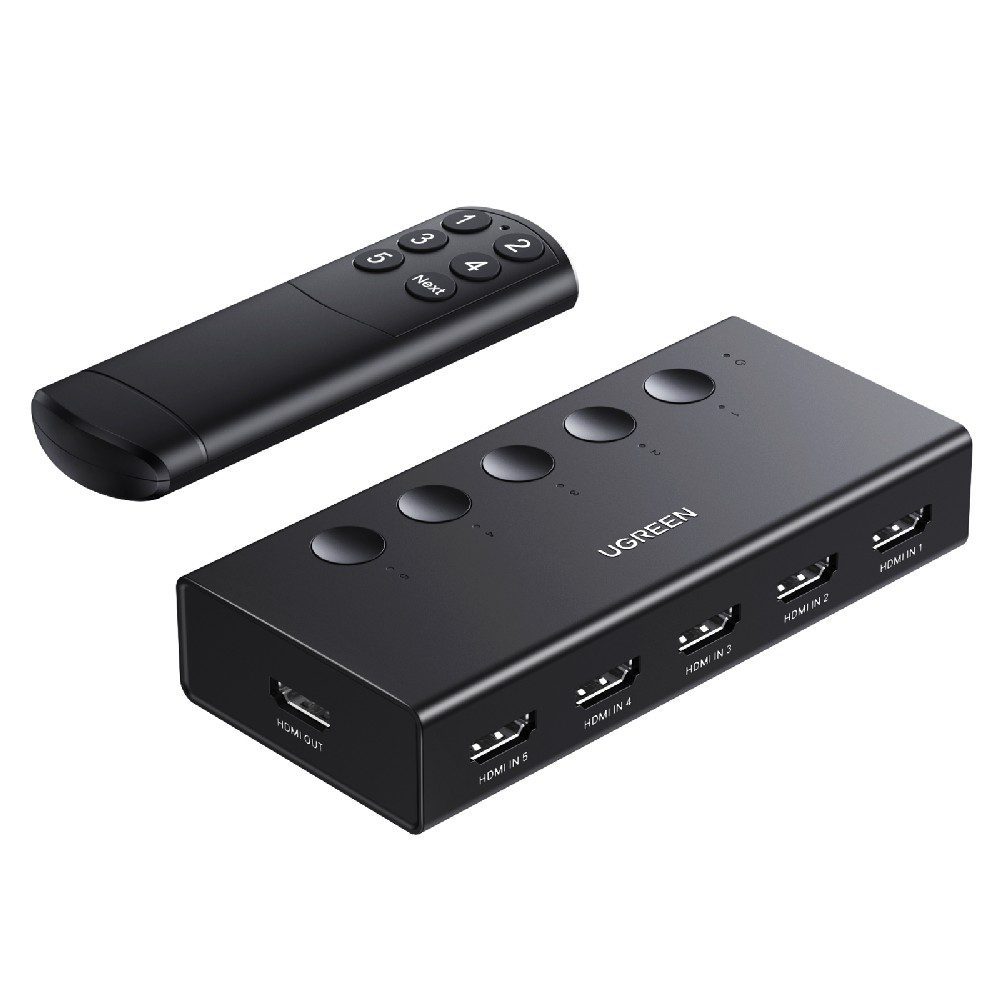 0284657 HDMI Switch 5 θέσεων 4K/60Hz UGREEN CM568 90512, με USB-C τροφοδοσία